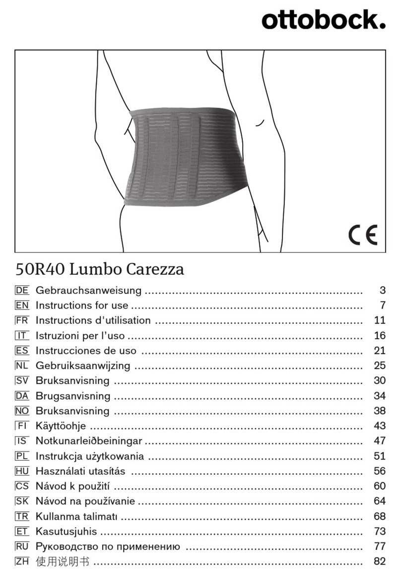Otto Bock 50R40 Lumbo Carezza Instructions for use
