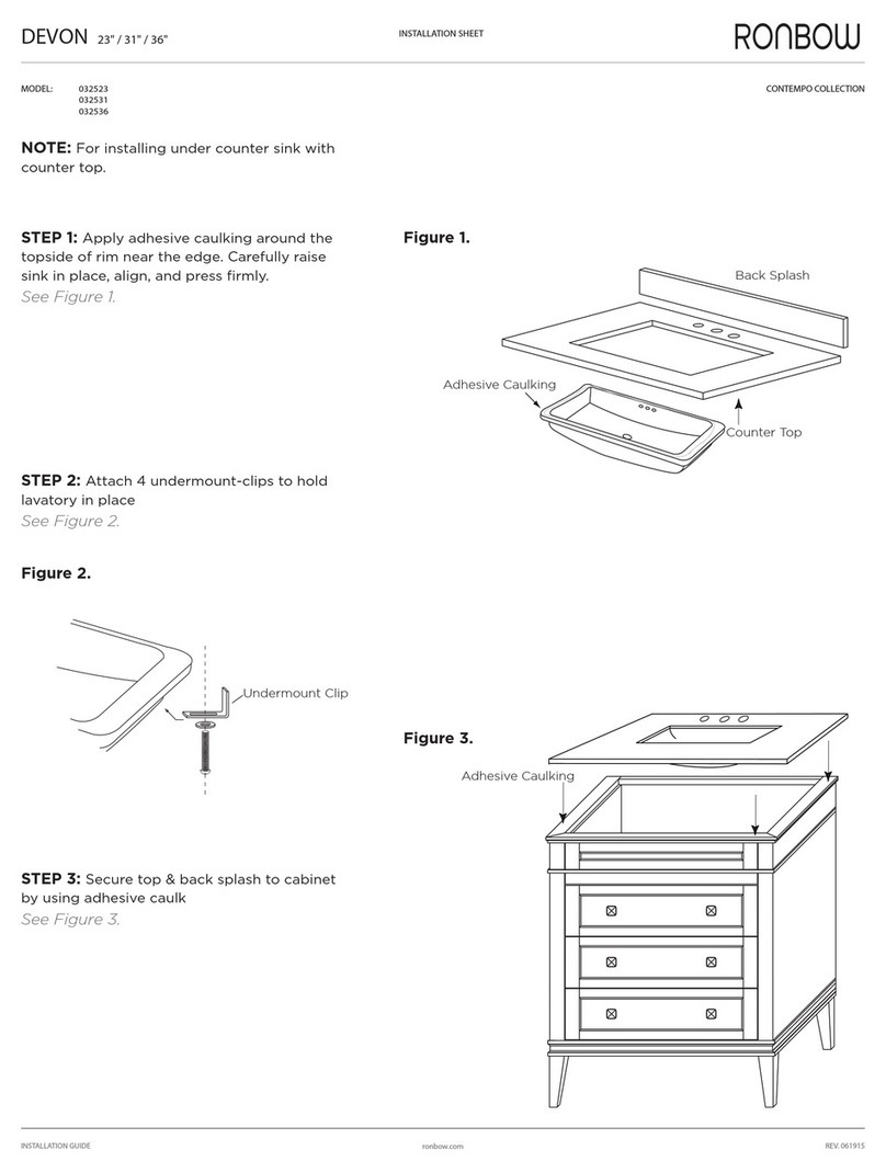 Ronbow CONTEMPO DEVON 032523 Assembly instructions