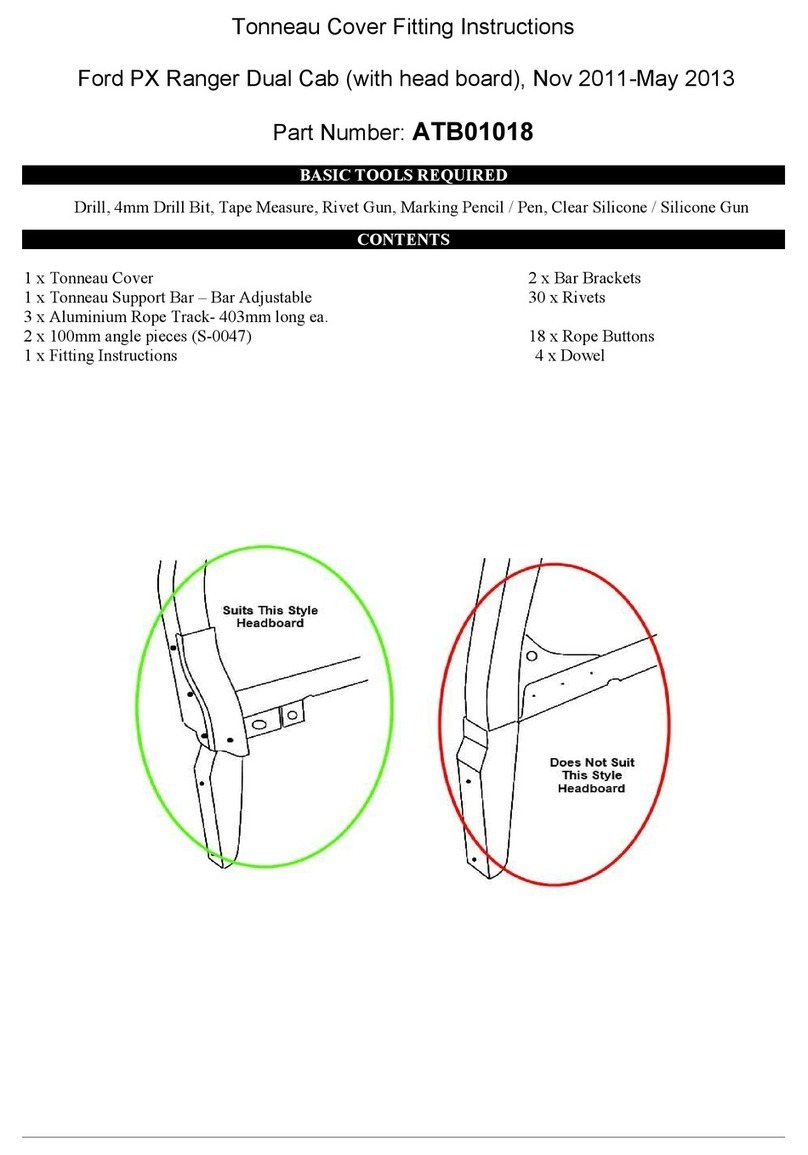 AUSSIE TONNEAU ATB01018 User manual AUSSIE TONNEAU ATB01018 User manual