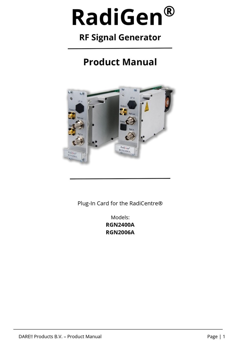 Dare RadiGen RGN2400A product manual