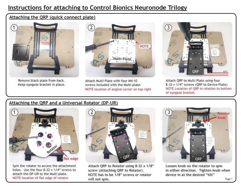 Control Bionics Neuronode Trilogy User manual