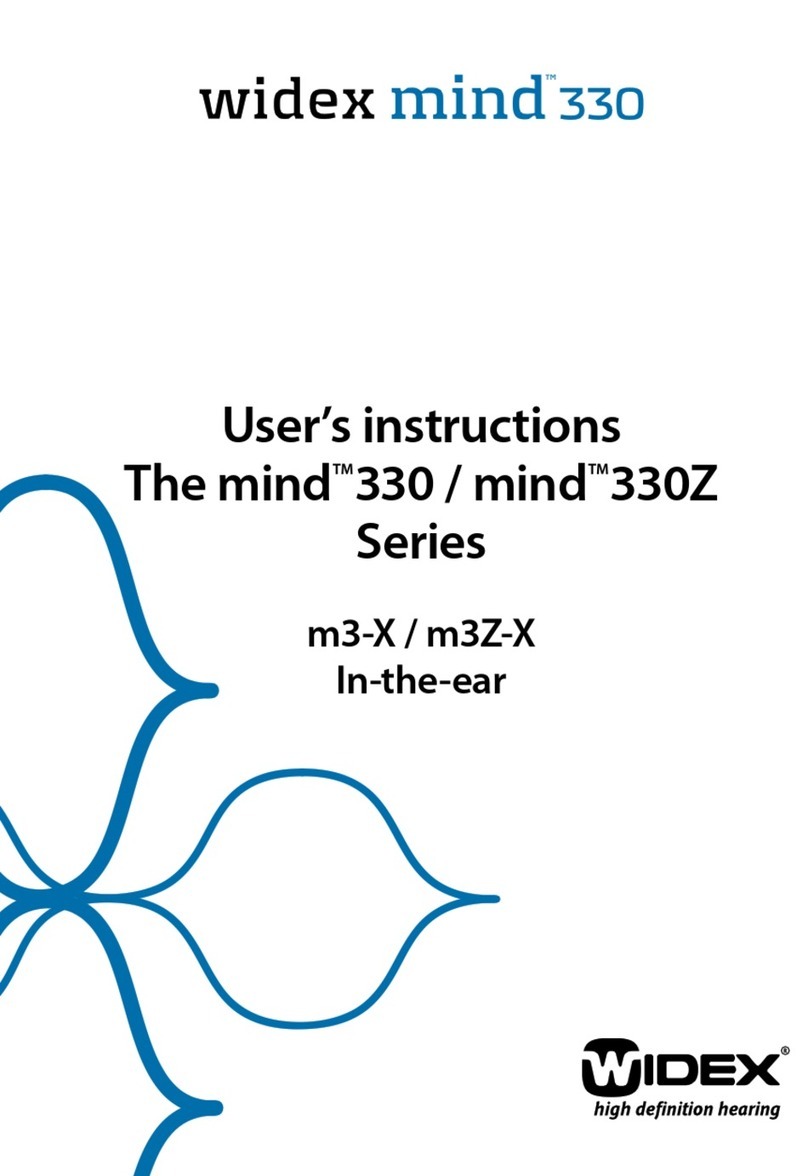 Widex Mind 330 Series User instructions