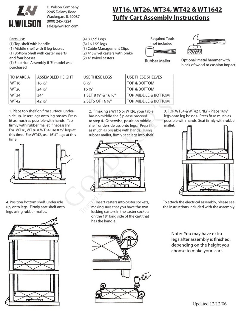 H.Wilson WT16 Assembly instructions