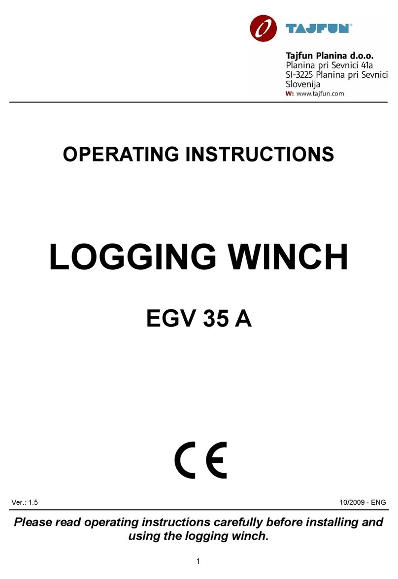 Tajfun EGV 35 A operating instructions