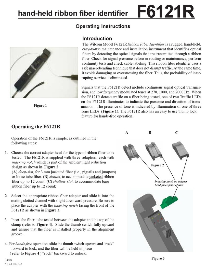 Wilcom F6121R Operating instruction Wilcom F6121R Operating instruction