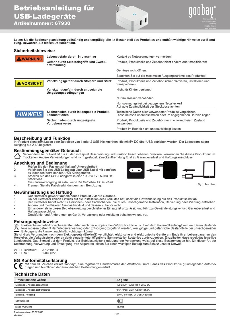 Goobay 67930 User manual