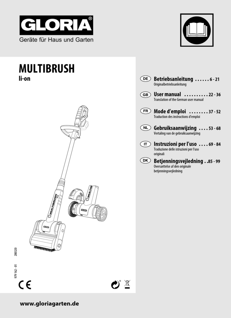Gloria MultiBrush li-on user manual