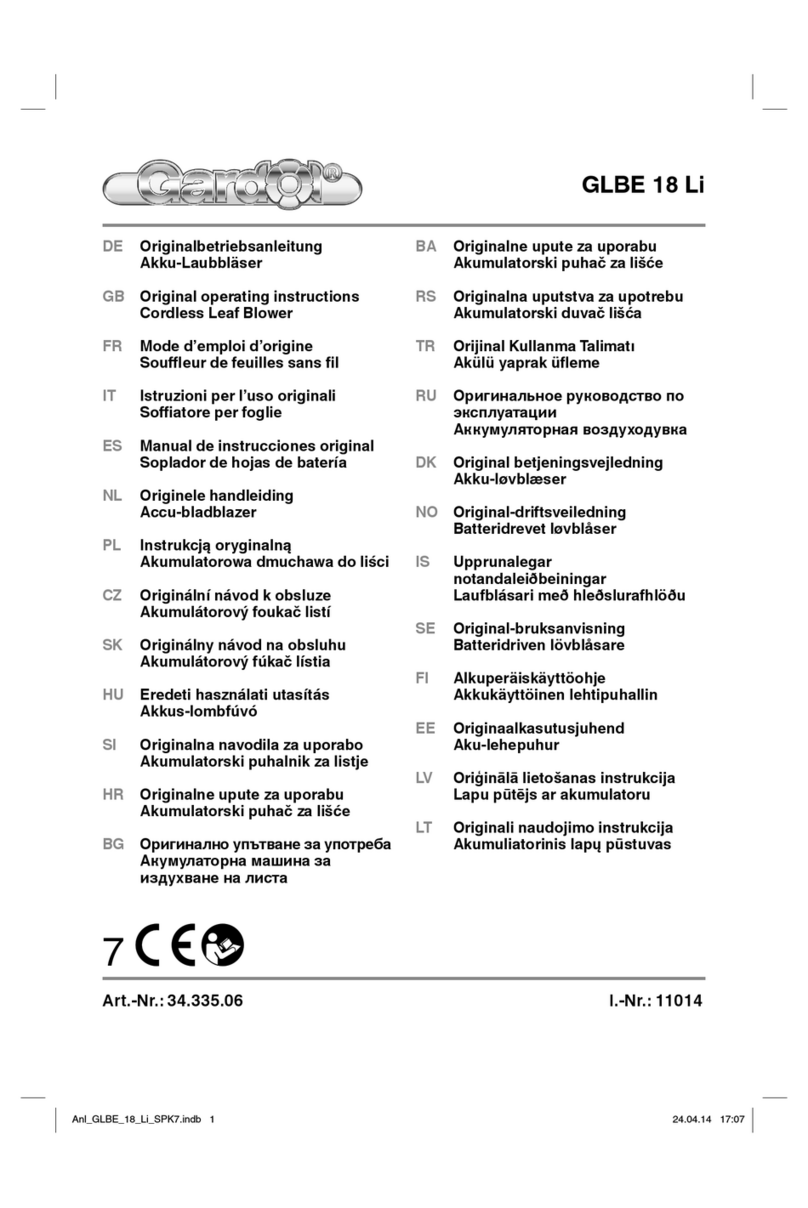 Gardol GLBE 18 Li Original operating instructions
