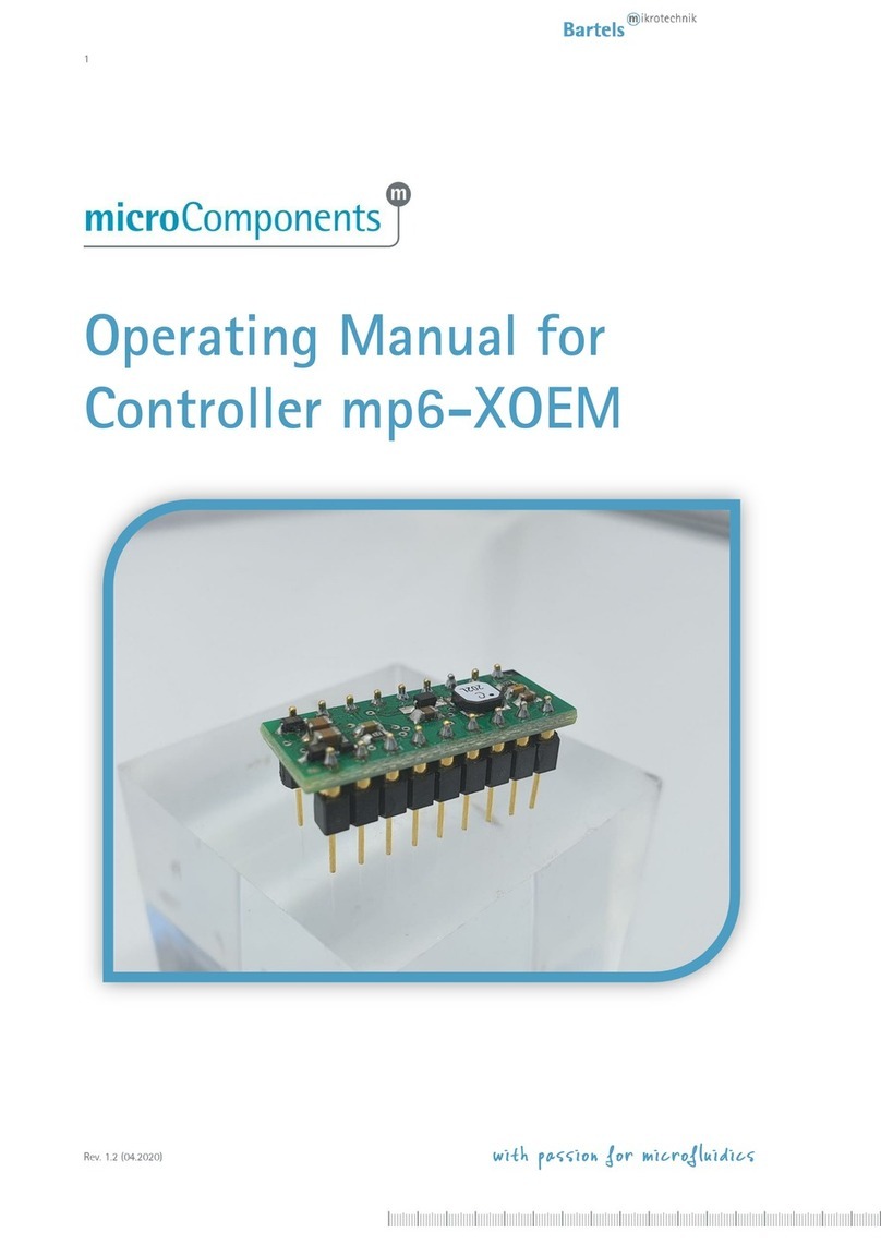 Bartels Mikrotechnik microComponents mp6-XOEM operating manual Bartels Mikrotechnik microComponents mp6-XOEM operating manual