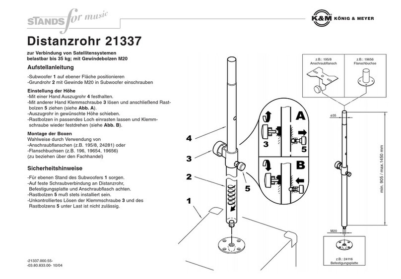 Konig & Meyer Distance Rod 21337 quick start guide