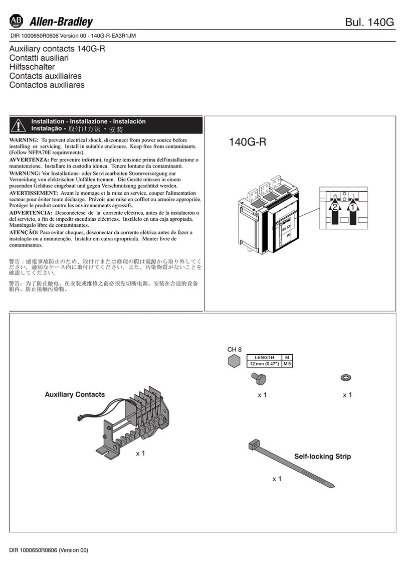 Allen-Bradley 140G-R Series installation instructions