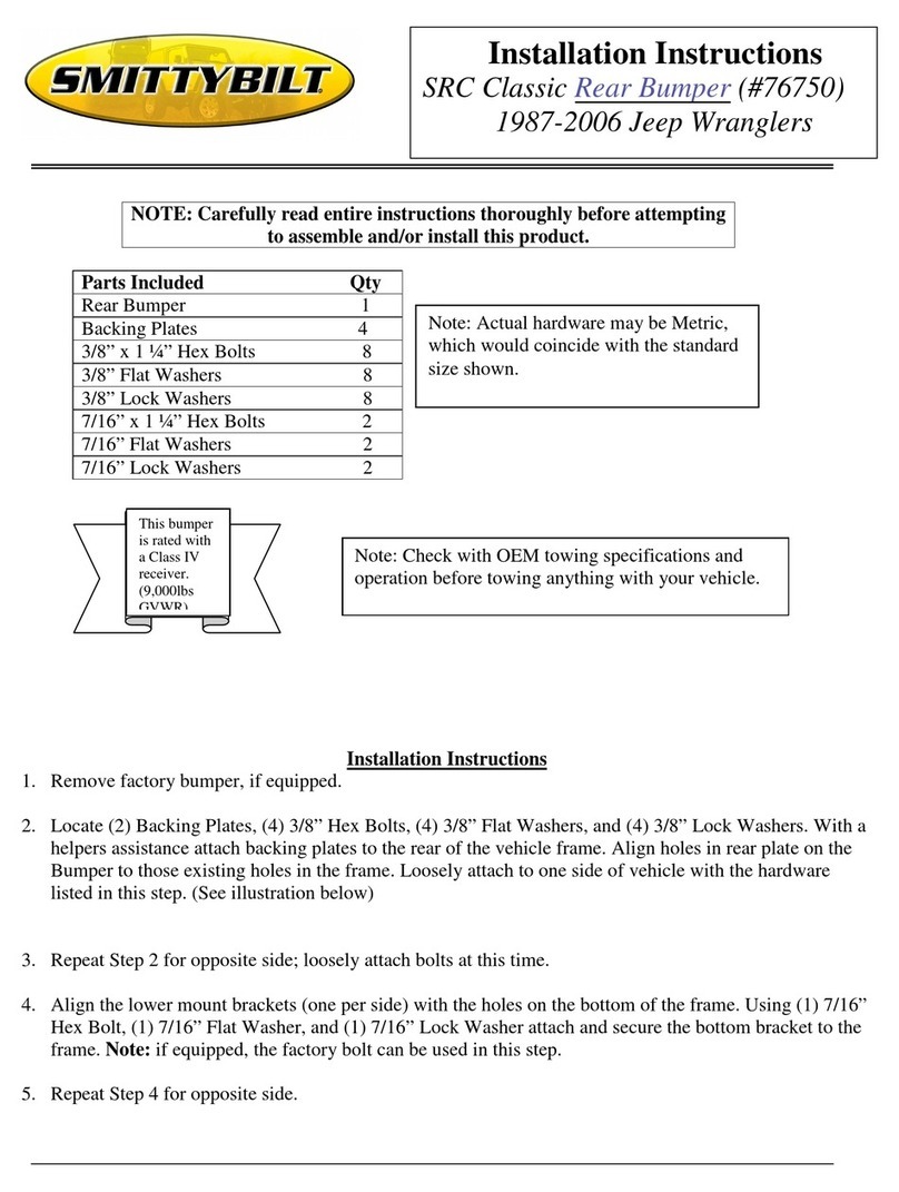 Smittybilt 76750 User manual Smittybilt 76750 User manual