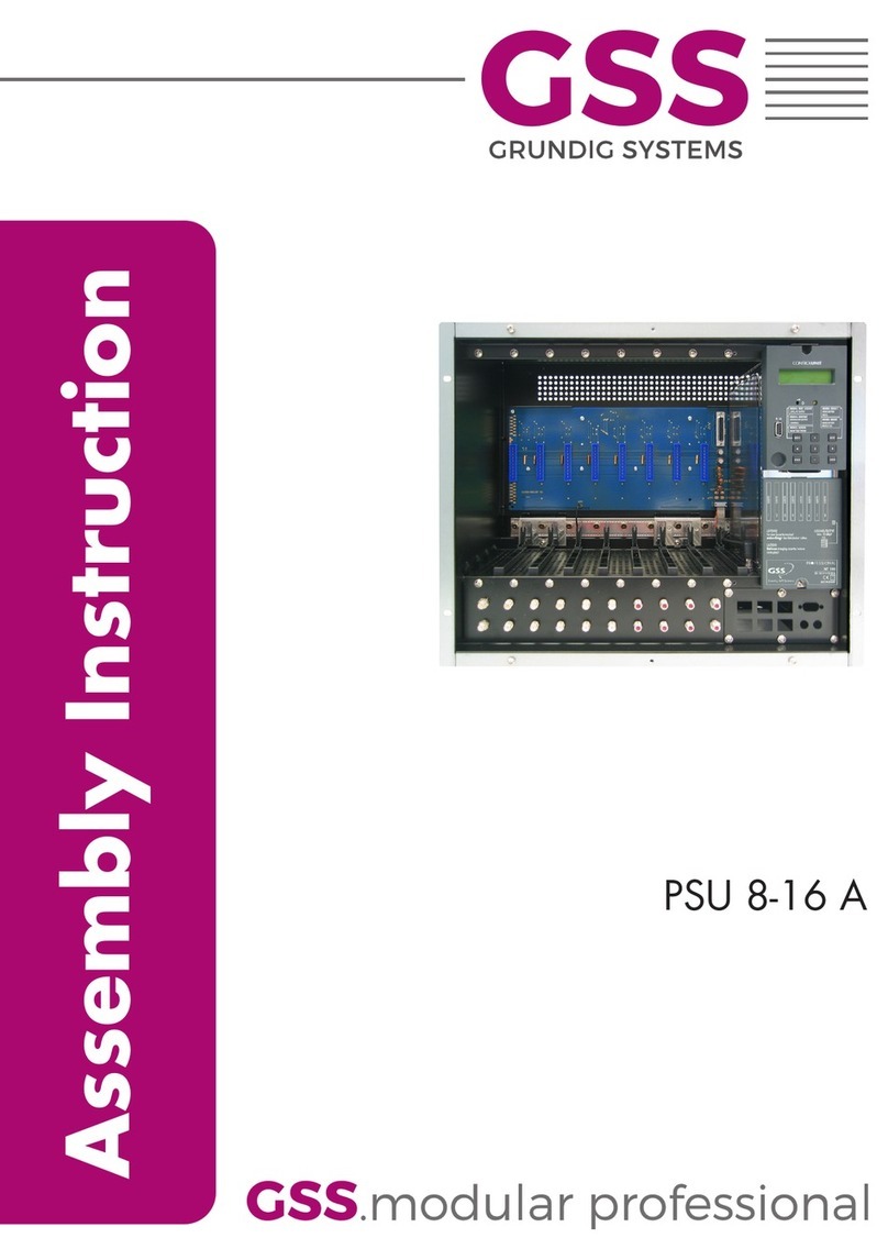 GSS PSU 8-16 A Assembly instruction GSS PSU 8-16 A Assembly instruction