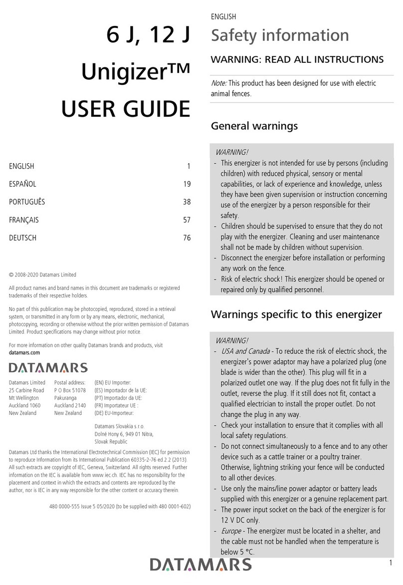 Datamars Unigizer 6 J user guide