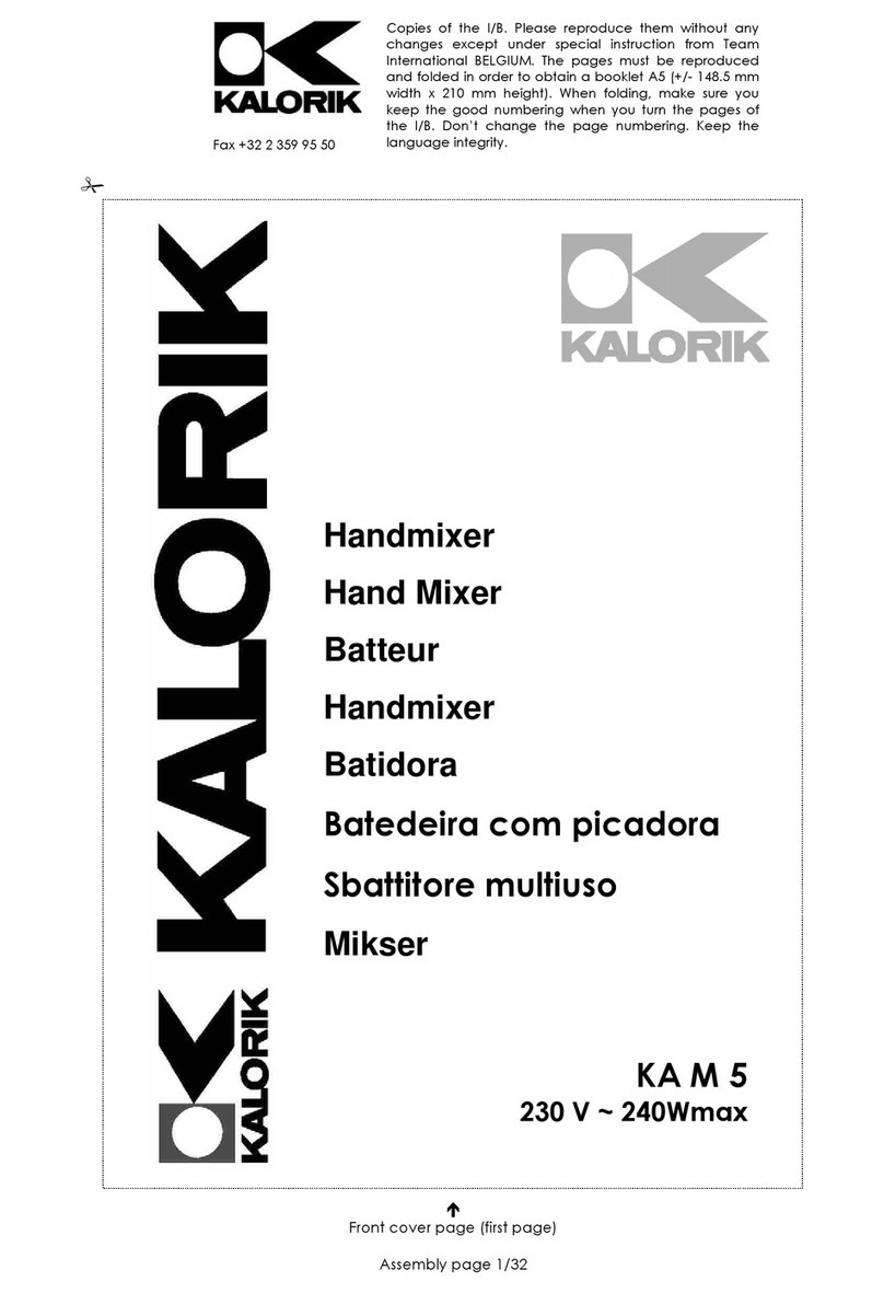 Kalorik KA M 5 User manual