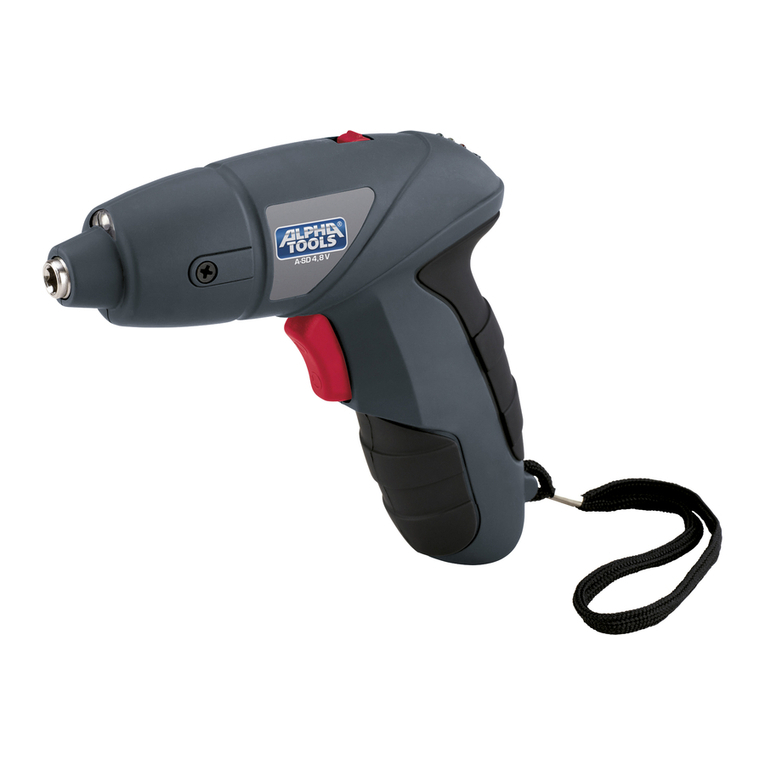 Alpha tools A-SD 3,6 Li Original operating instructions