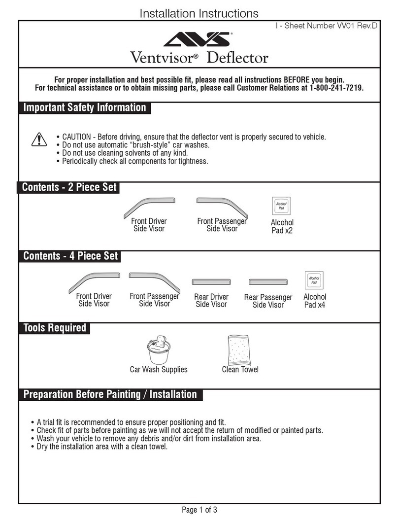 AVS Ventvisor installation instructions