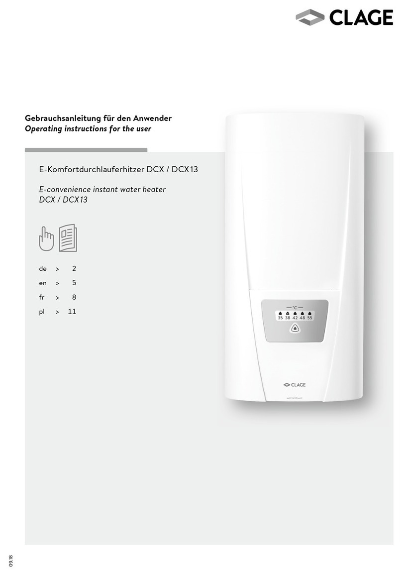 clage DCX User manual