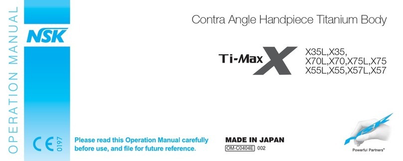 NSK Ti-Max X Series User manual