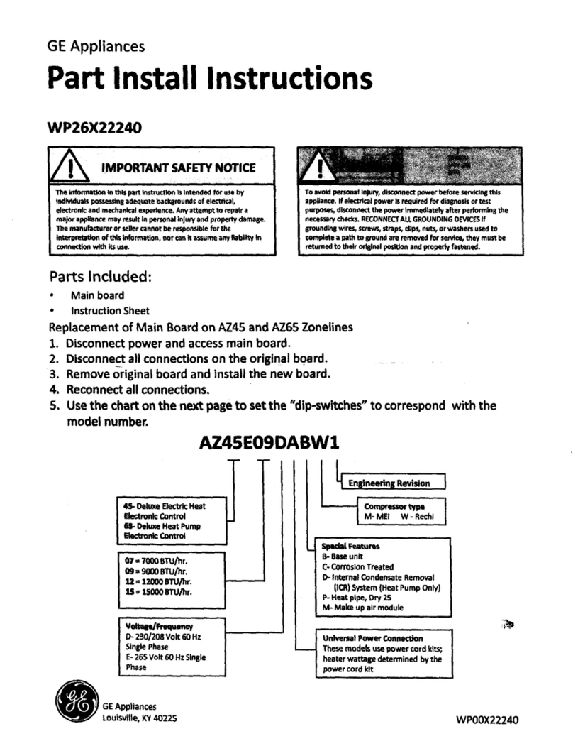 GE AZ45E09DABW1 Configuration guide