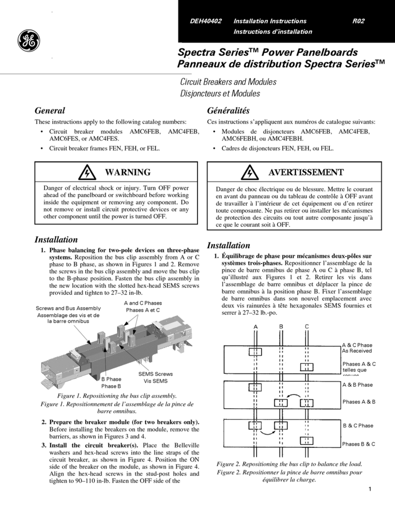 GE Spectra Series installation instructions