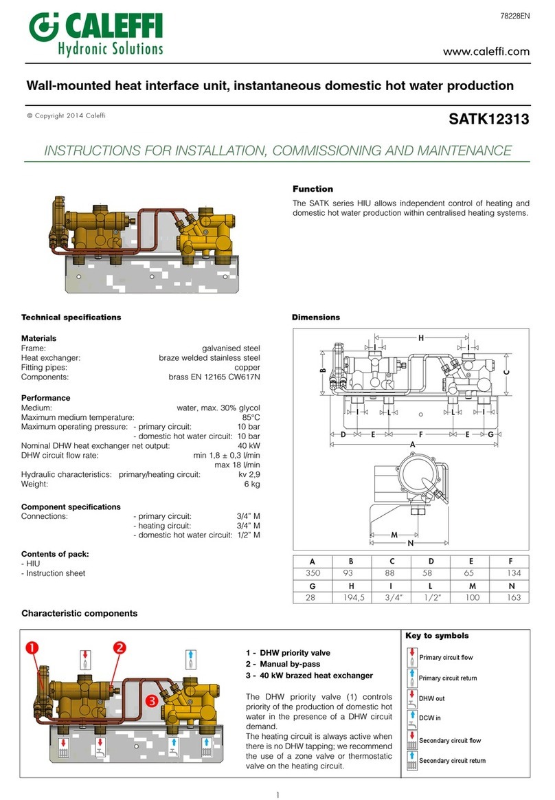 CALEFFI SATK12313 Guide