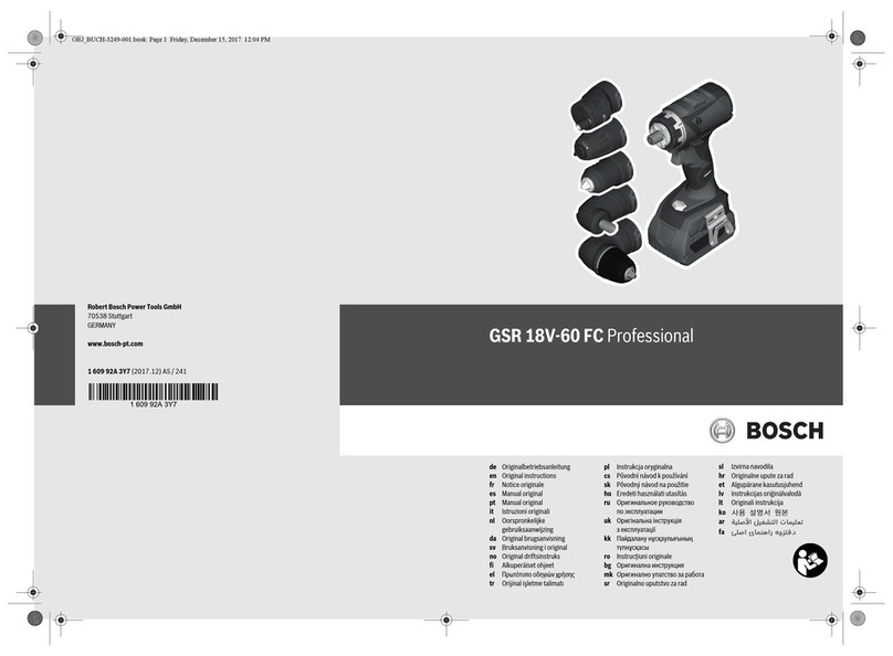 Bosch GSR 18V-60 FC Professional User manual