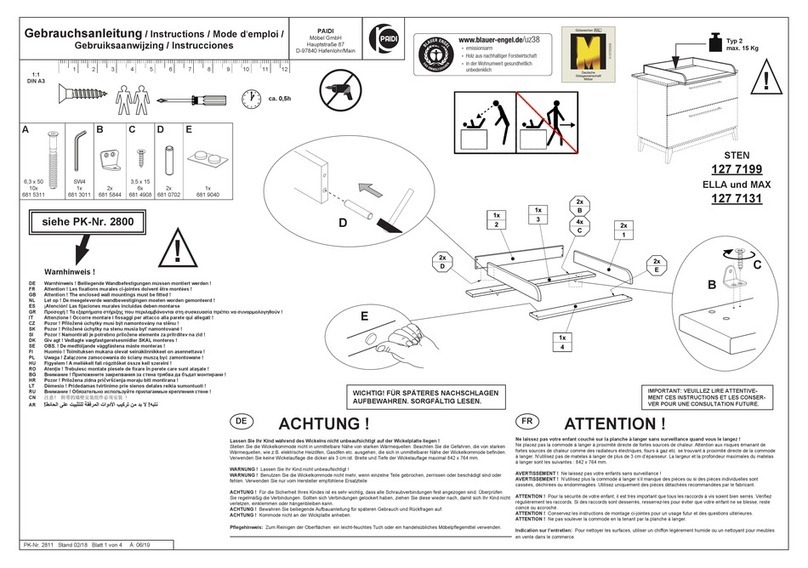 PAIDI STEN 127 7199 instructions