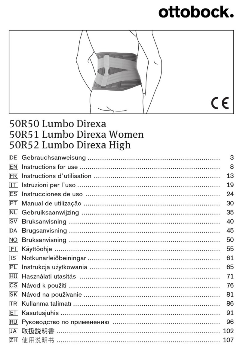 Otto Bock 50R50 Lumbo Direxa Instructions for use Otto Bock 50R50 Lumbo Direxa Instructions for use