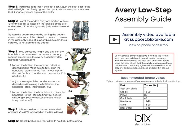 Blix Aveny Low-Step User manual