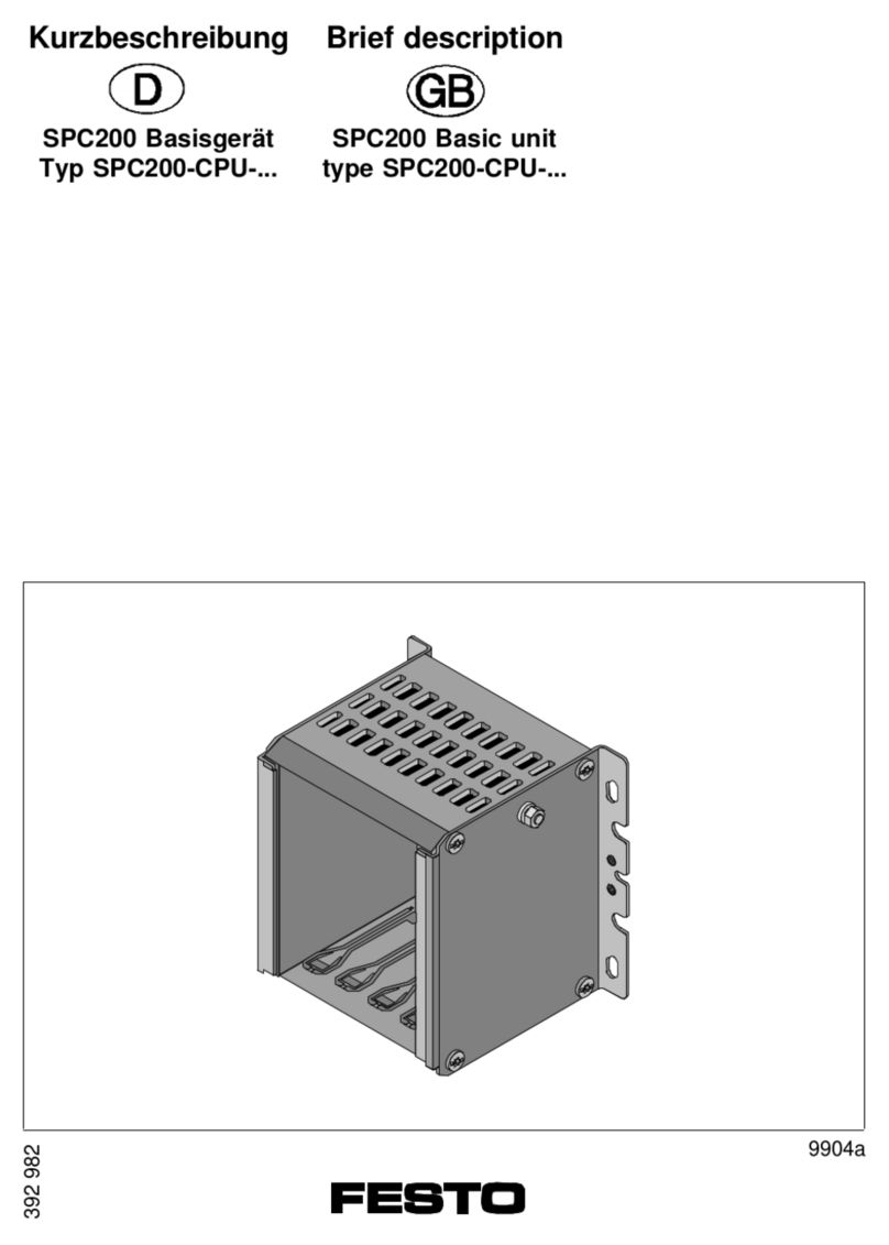 Festo SPC200-CPU Series Parts list manual Festo SPC200-CPU Series Parts list manual