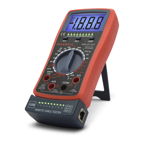 Maxwell Digital Multimeters 25331 User manual