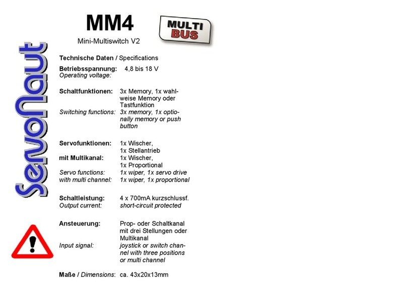 Servonaut MM4 manual