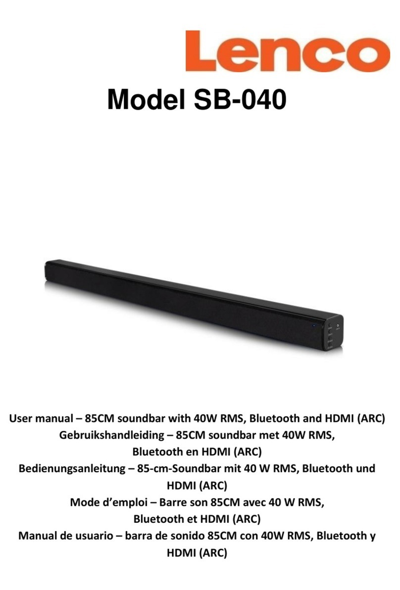 LENCO SB-040 user manual