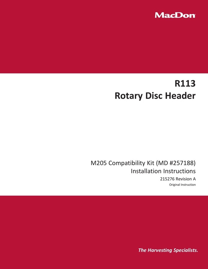 MacDon R113 User manual