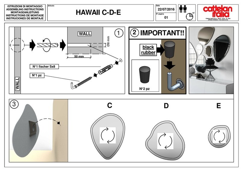 Cattelan Italia HAWAII C-D-E Assembling instructions