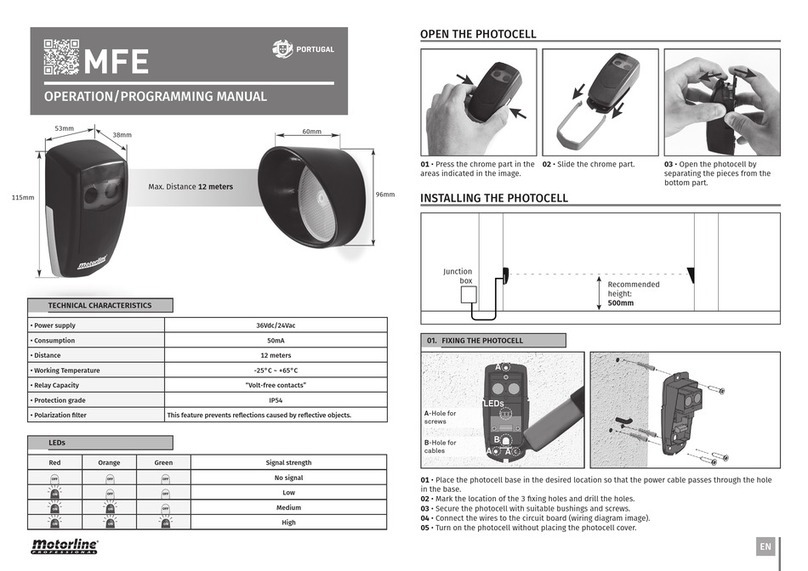 Motorline professional MFE Operation & programming manual