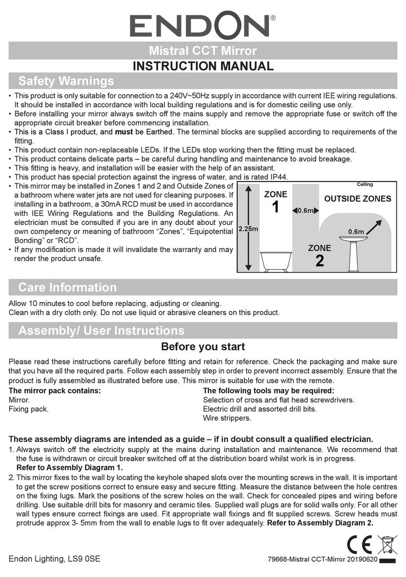 Endon Mistral CCT 79668 instruction manual