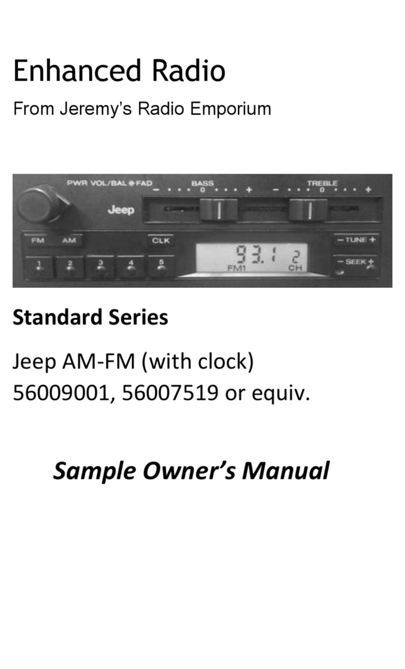 Jeremy’s Radio Emporium Standard Series owner's manual