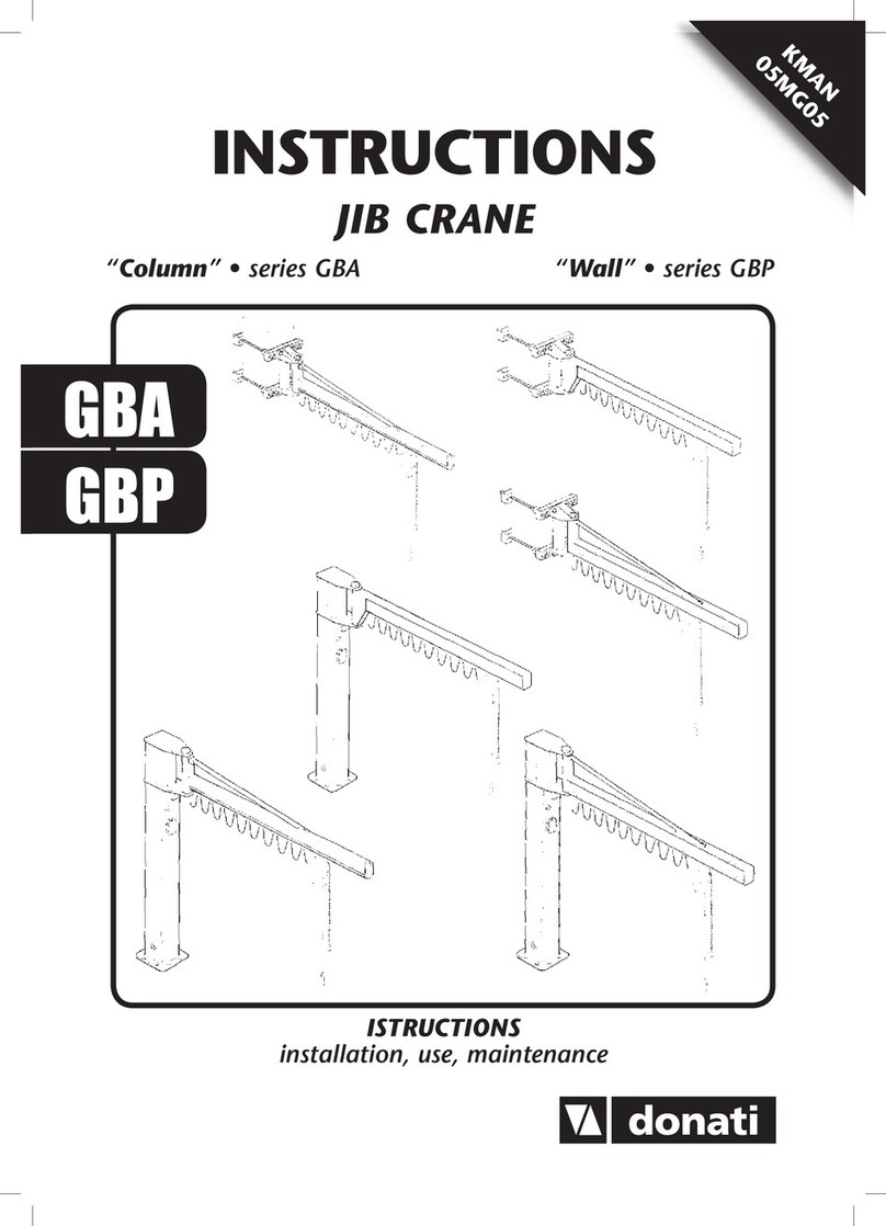Donati GBA Series instructions