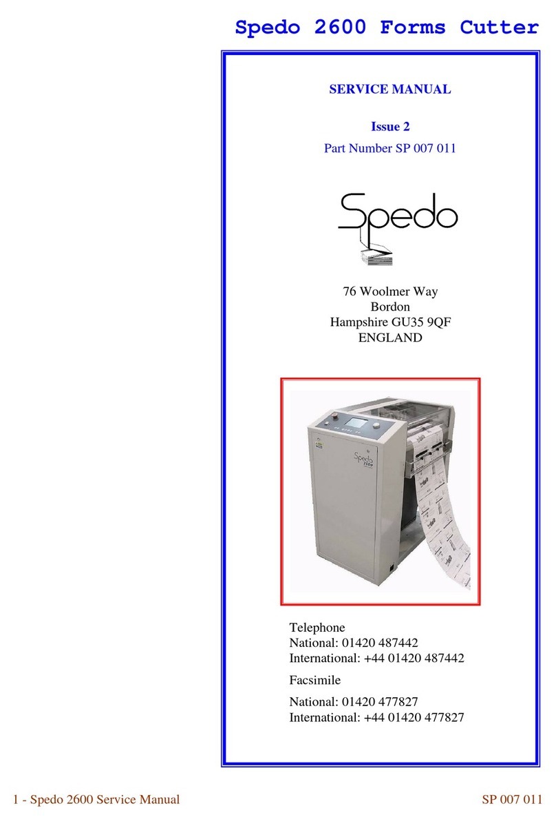 Spedo 2600 Service manual