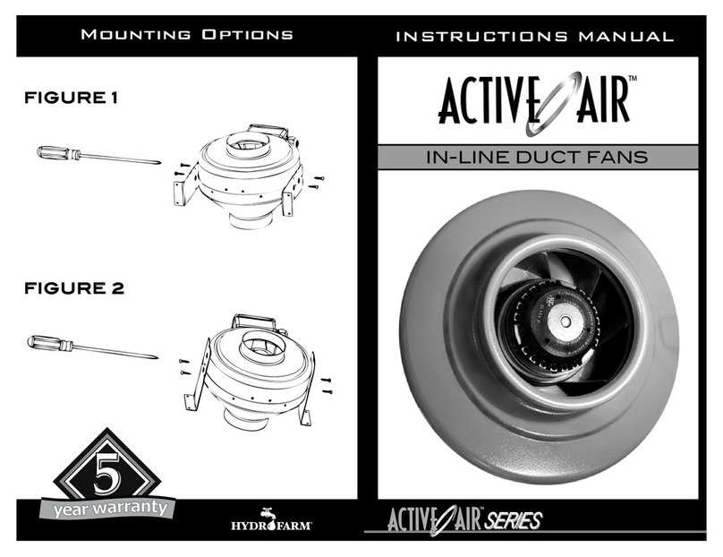 Hydrofarm Active Air Series instruction manual