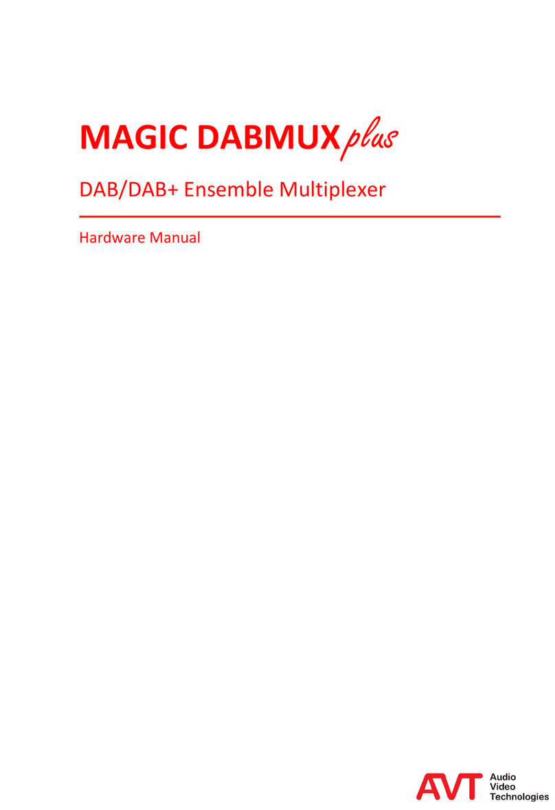 AVT MAGIC DABMUX plus Hardware manual