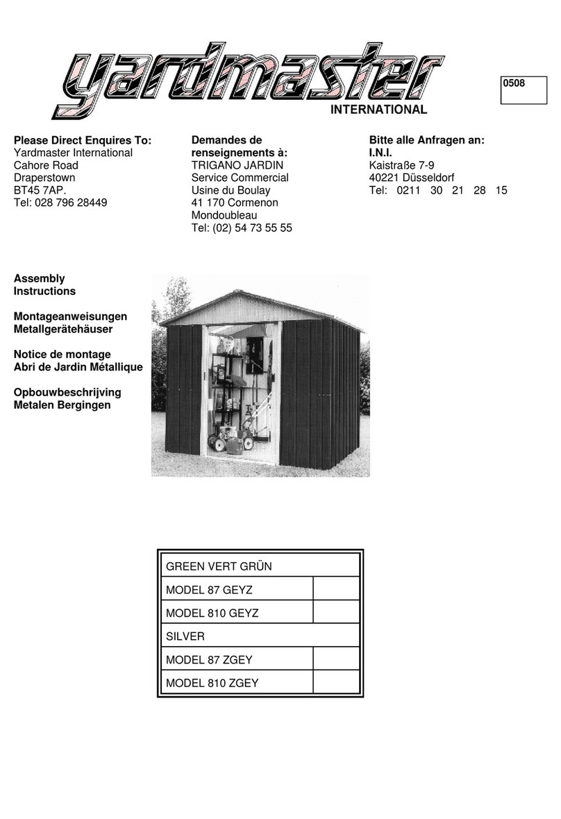 Yardmaster 87 GEYZ Assembly instructions