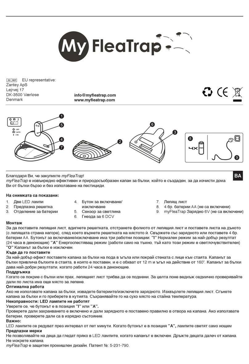 myFleaTrap myFleaTrap quick start guide