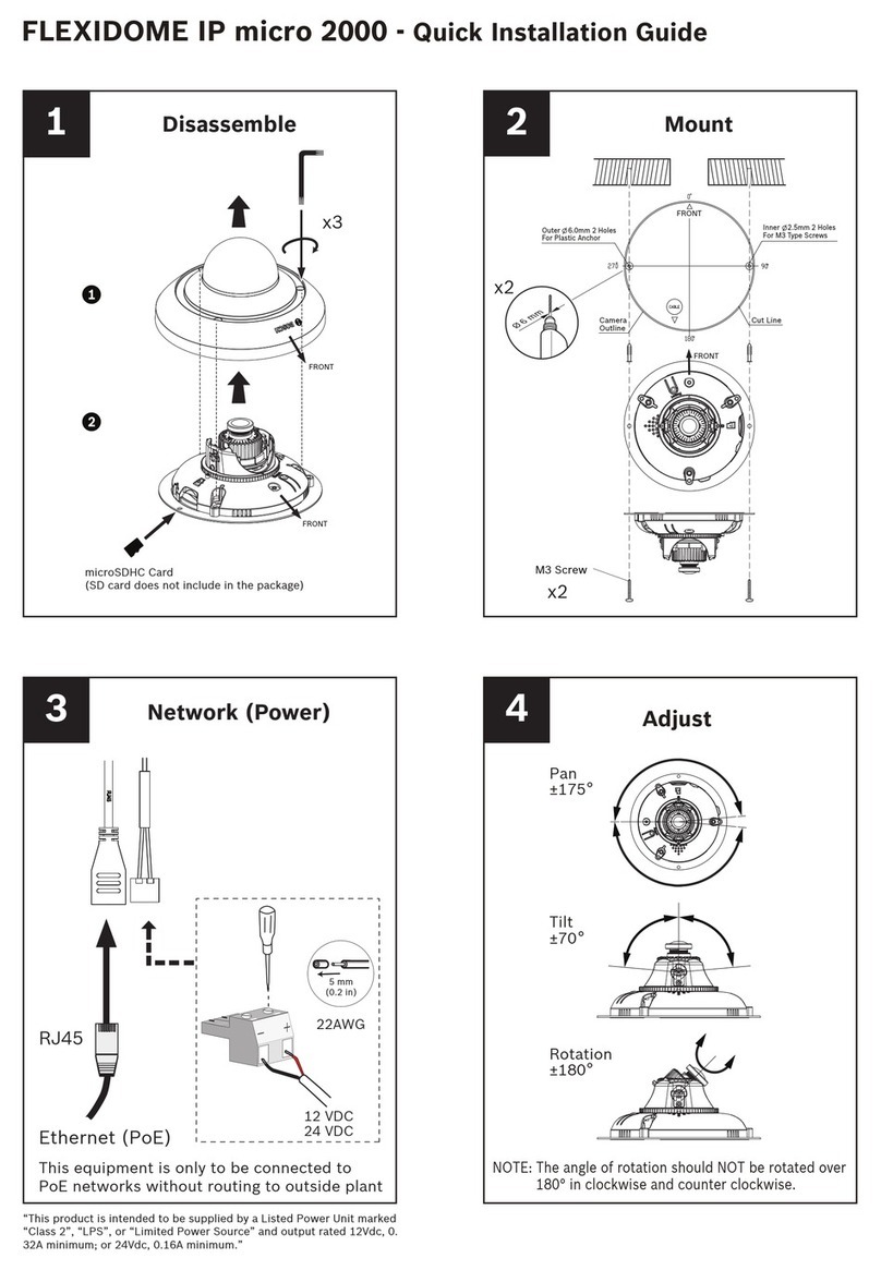 Bosch FLEXIDOME IP micro 2000 User manual