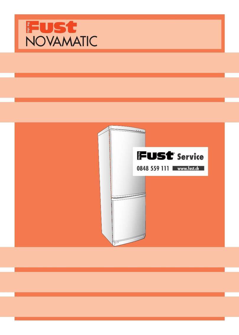 Fust NOVAMATIC KS-TF 2920-IB FRESH Instructions for installation, use, maintenance
