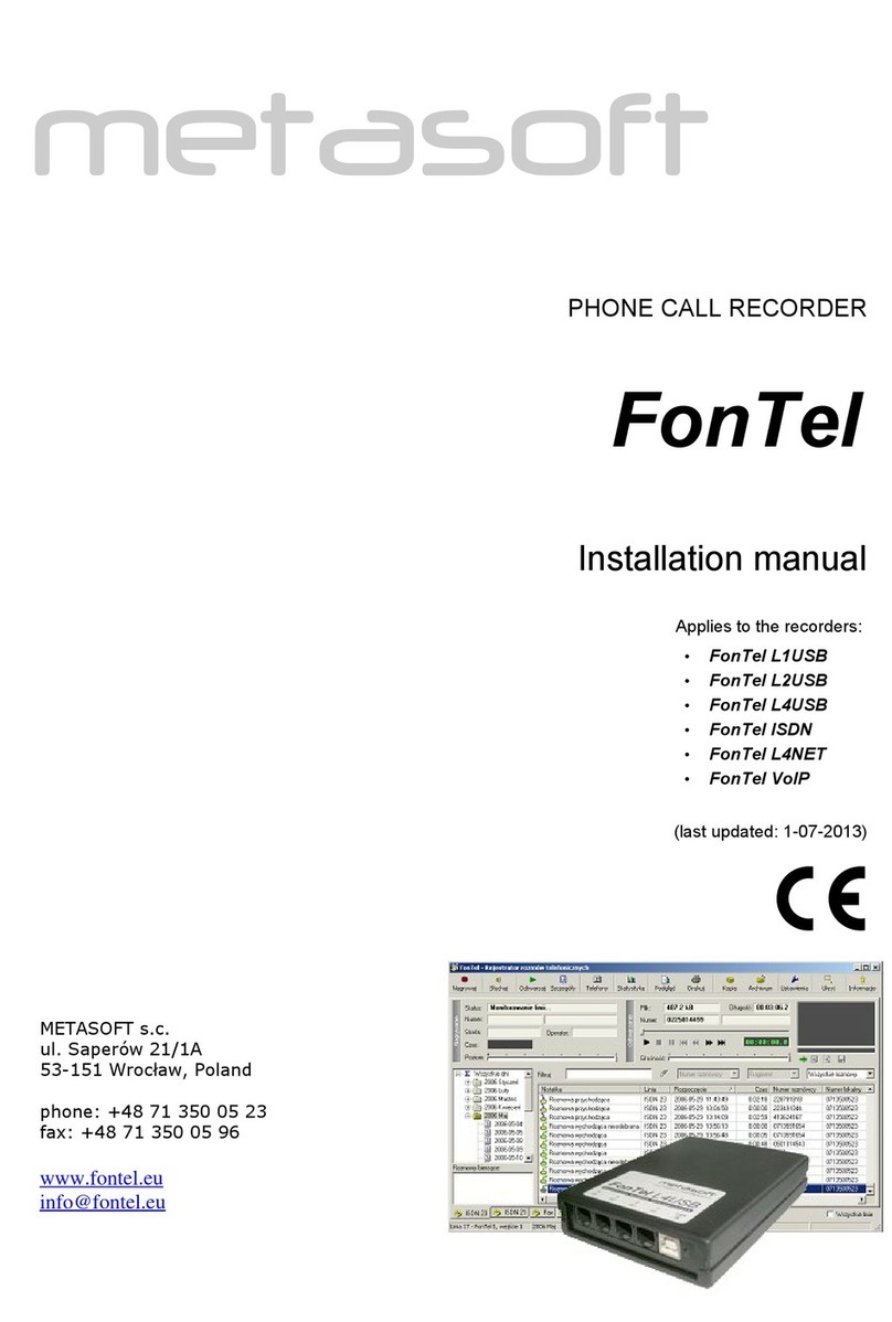 metasoft FonTel L1USB installation manual