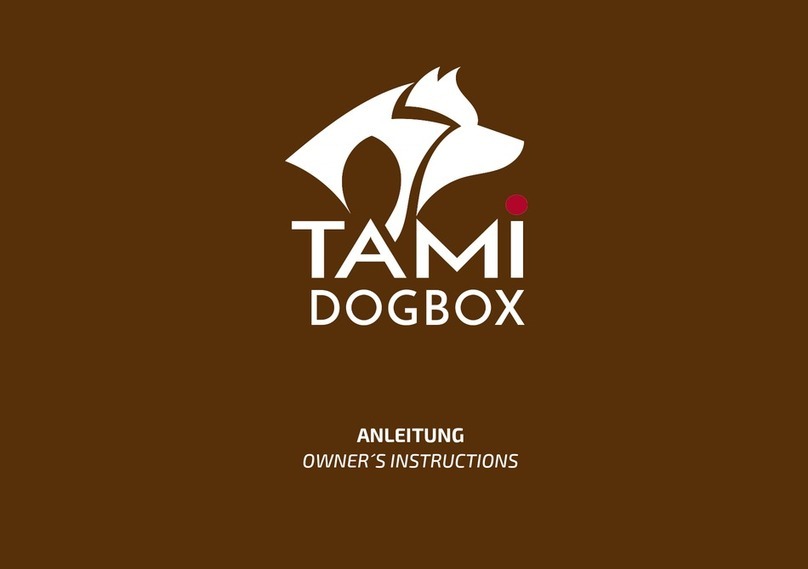 TAMI DOGBOX SEATBOX Owner's instructions