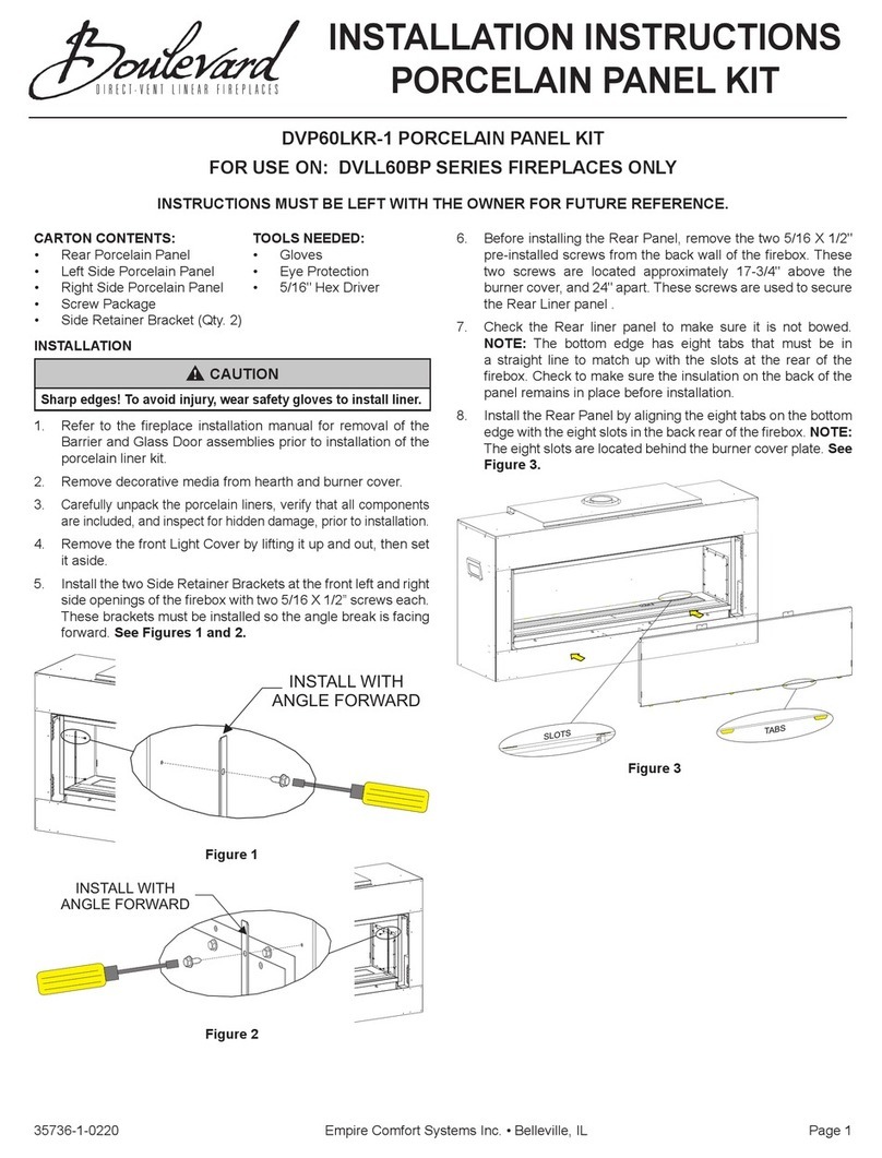 Boulevard DVP60LKR-1 installation instructions